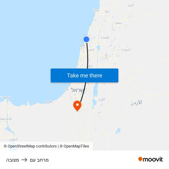 מצובה to מרחב עם map