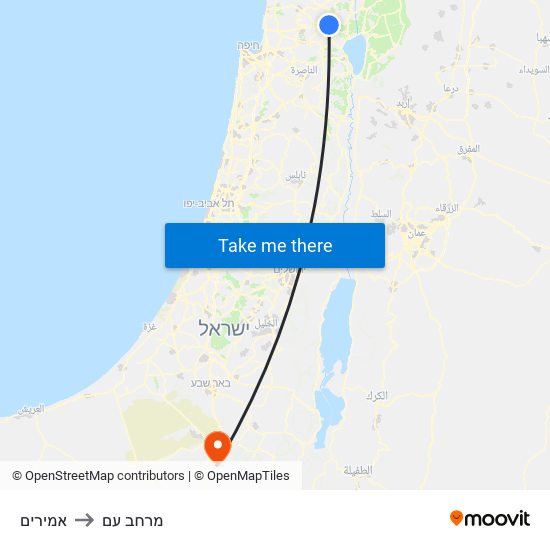 אמירים to מרחב עם map