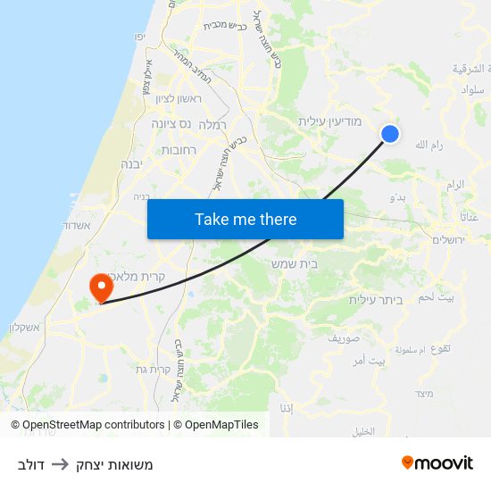 דולב to משואות יצחק map