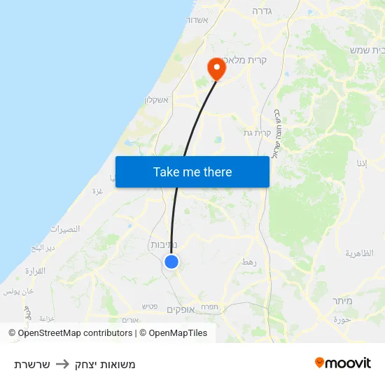 שרשרת to משואות יצחק map