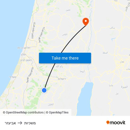 אביעזר to משכיות map