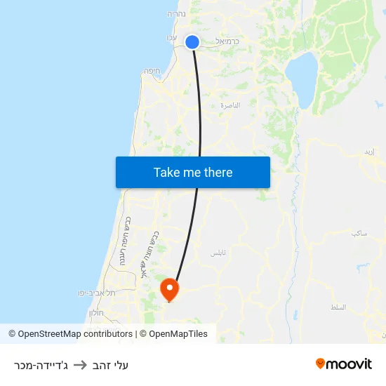 ג'דיידה-מכר to עלי זהב map