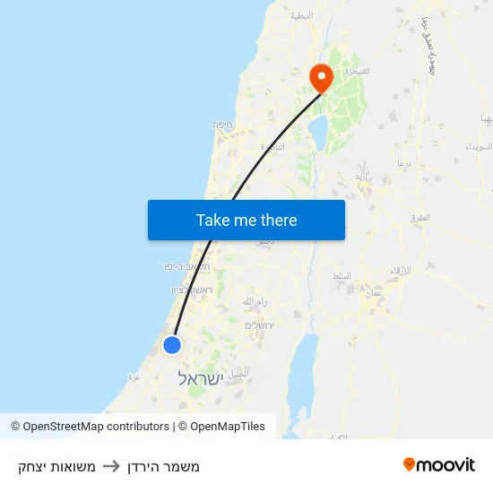 משואות יצחק to משמר הירדן map