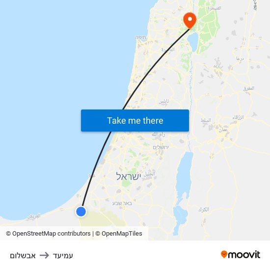 אבשלום to עמיעד map