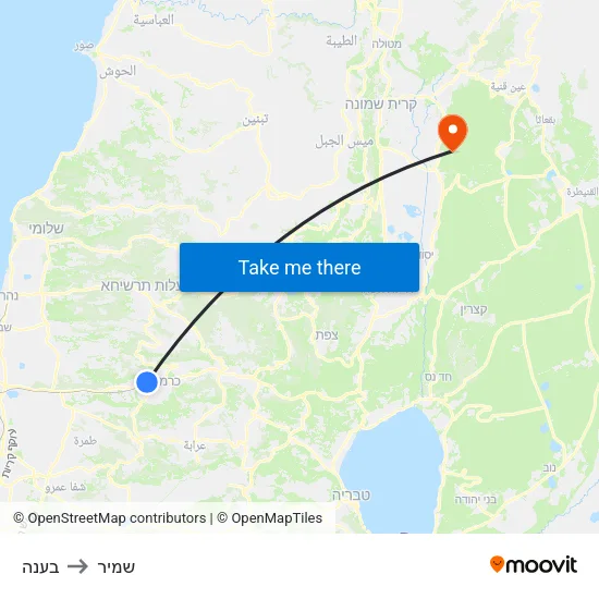בענה to שמיר map
