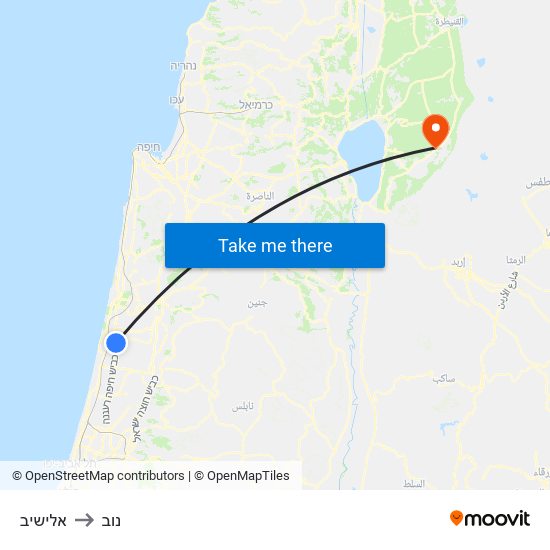 אלישיב to נוב map