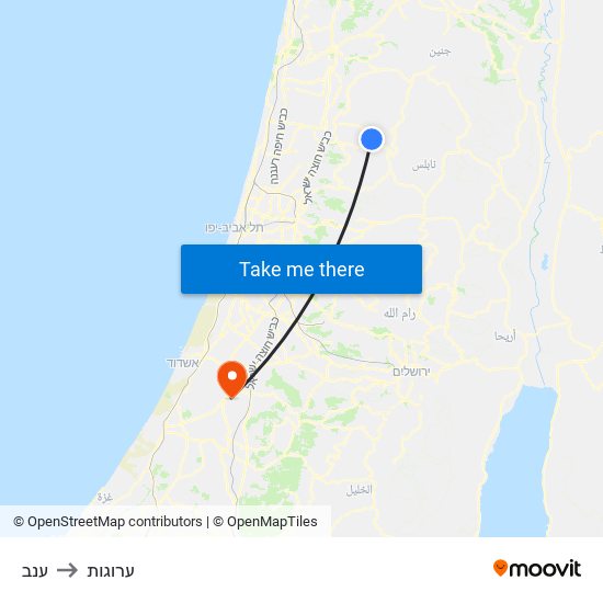 ענב to ערוגות map