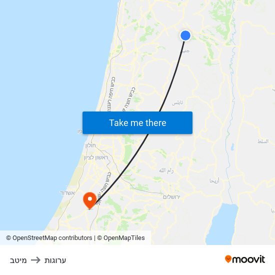 מיטב to ערוגות map