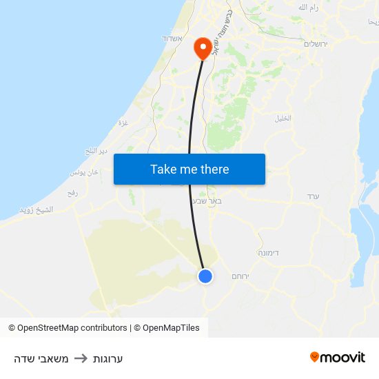 משאבי שדה to ערוגות map