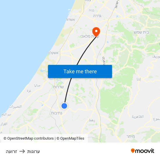 זרועה to ערוגות map