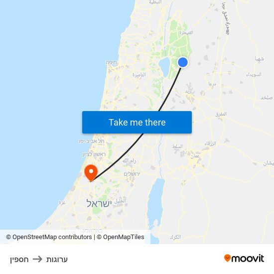 חספין to ערוגות map