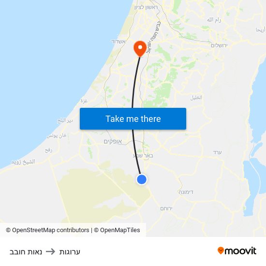 נאות חובב to ערוגות map