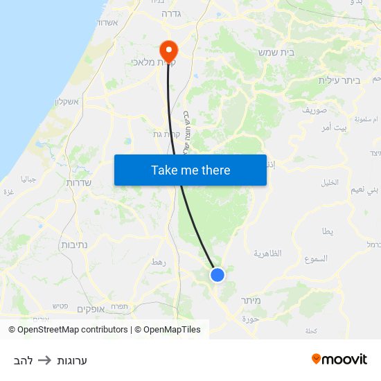 להב to ערוגות map