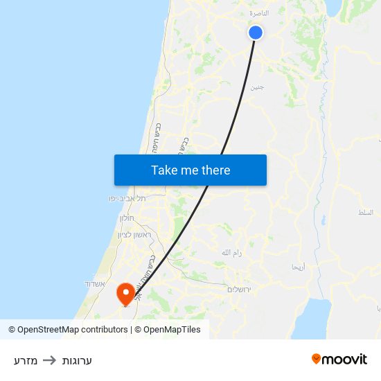 מזרע to ערוגות map