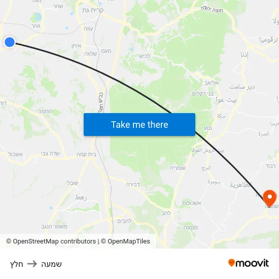 חלץ to שמעה map