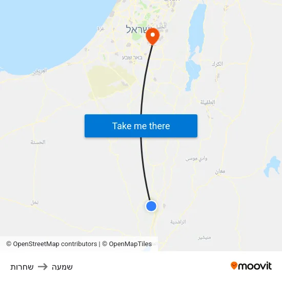 שחרות to שמעה map