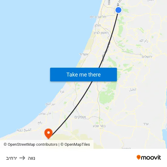 ירחיב to נווה map