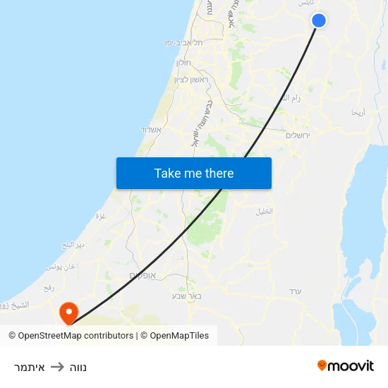 איתמר to נווה map