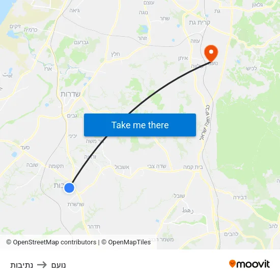 נתיבות to נועם map