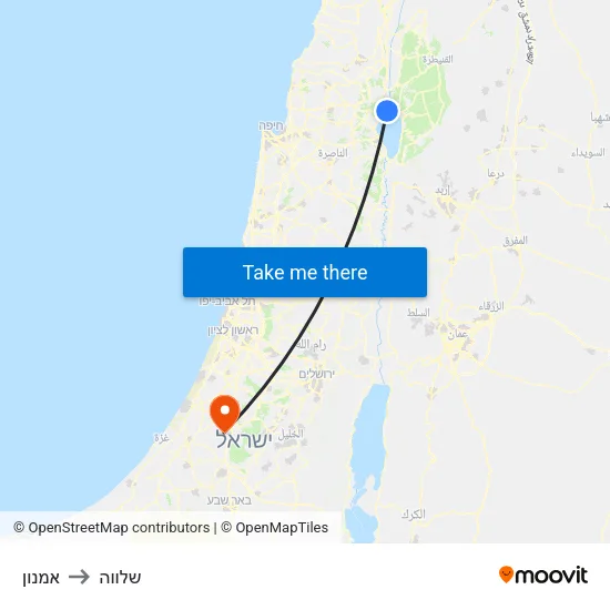 אמנון to שלווה map