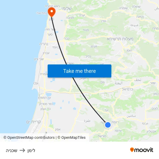 שכניה to לימן map