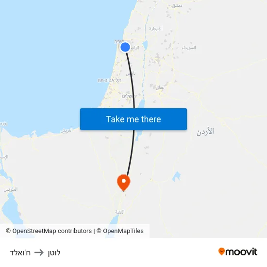 ח'ואלד to לוטן map