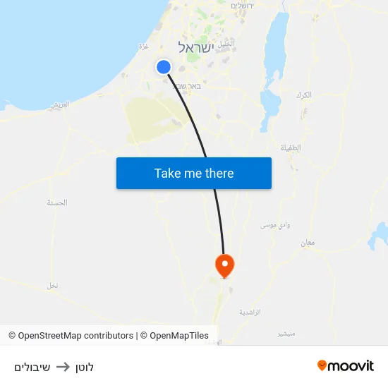 שיבולים to לוטן map