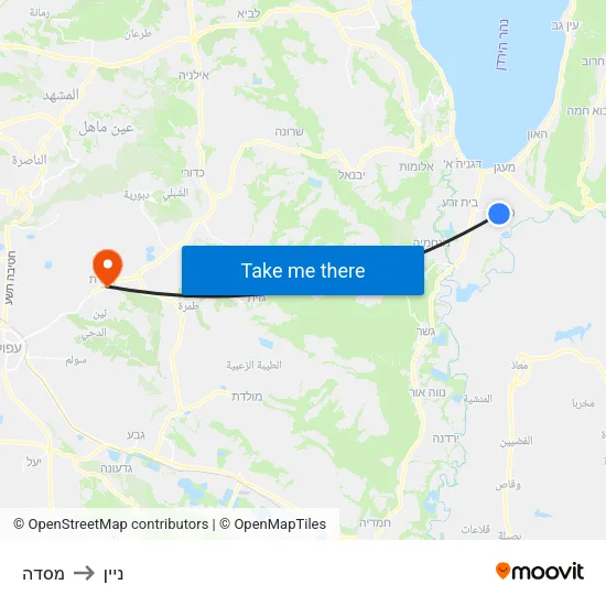 מסדה to ניין map
