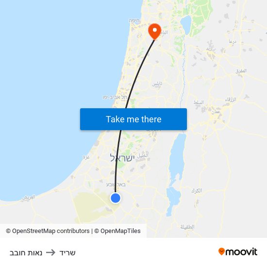 נאות חובב to שריד map