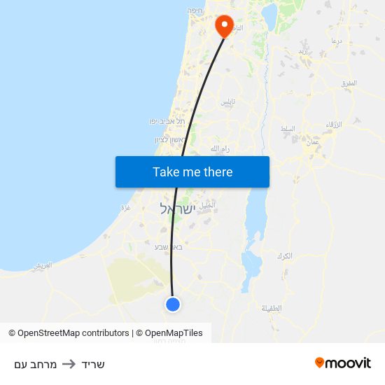 מרחב עם to שריד map