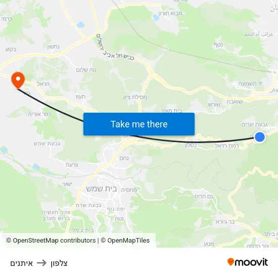 איתנים to צלפון map