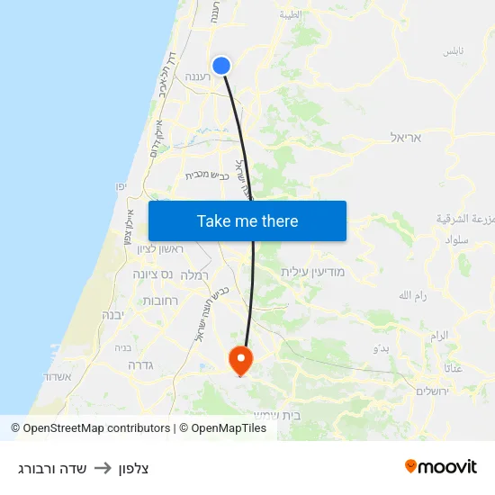שדה ורבורג to צלפון map