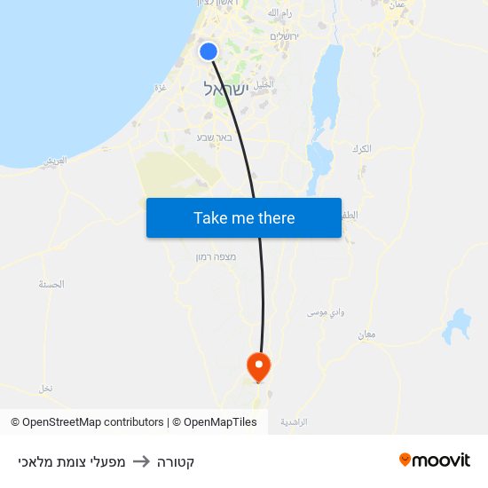 מפעלי צומת מלאכי to קטורה map