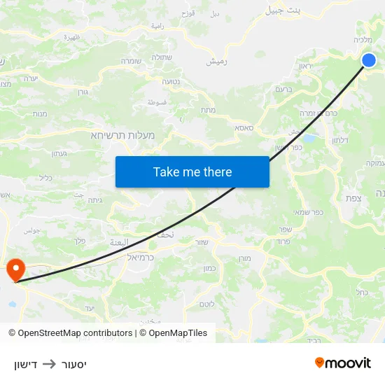 דישון to יסעור map