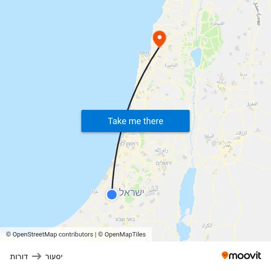 דורות to יסעור map