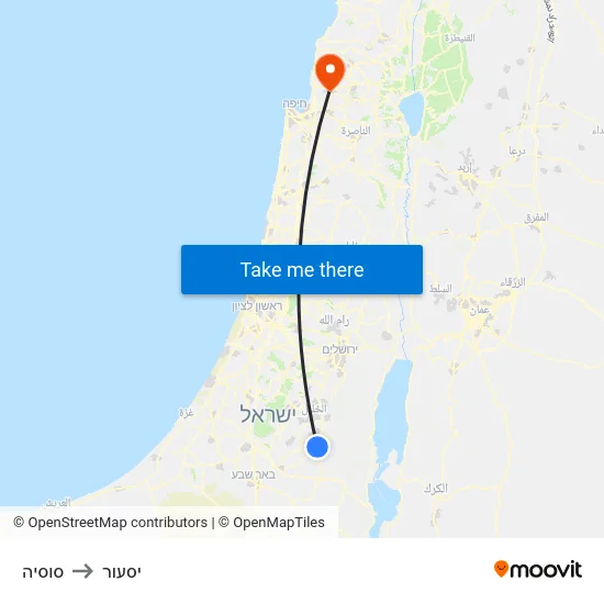 סוסיה to יסעור map
