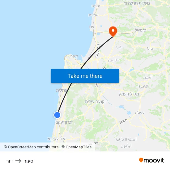 דור to יסעור map