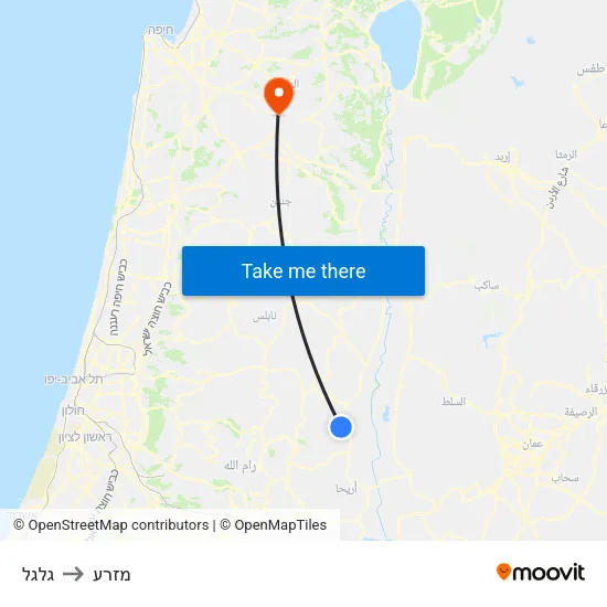 גלגל to מזרע map