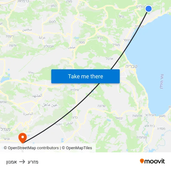 אמנון to מזרע map
