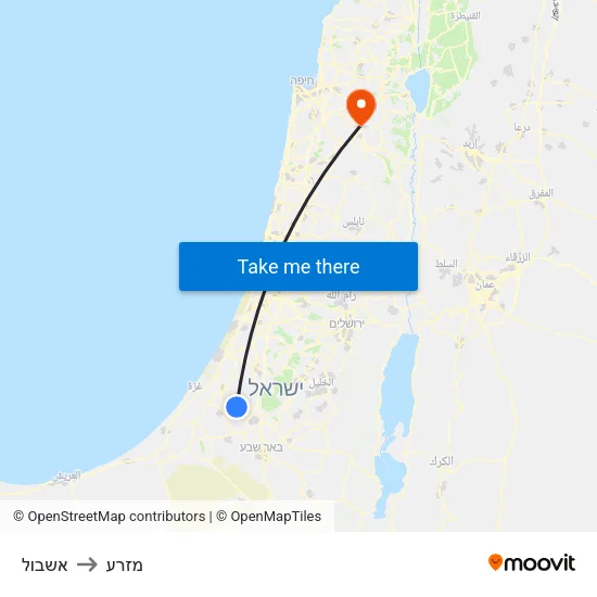 אשבול to מזרע map