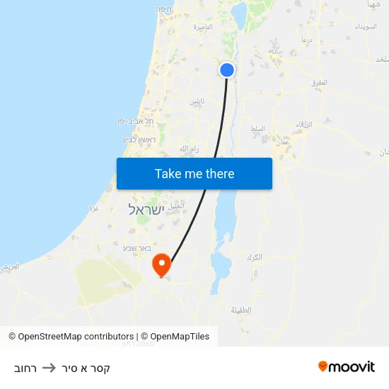 רחוב to קסר א סיר map