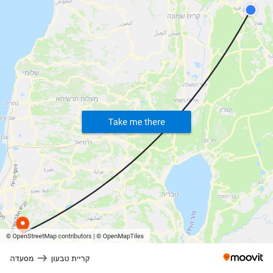 מסעדה to קריית טבעון map