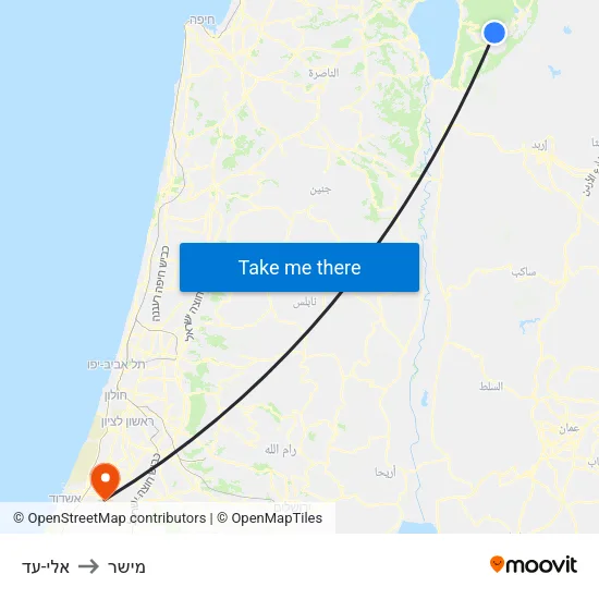 אלי-עד to מישר map