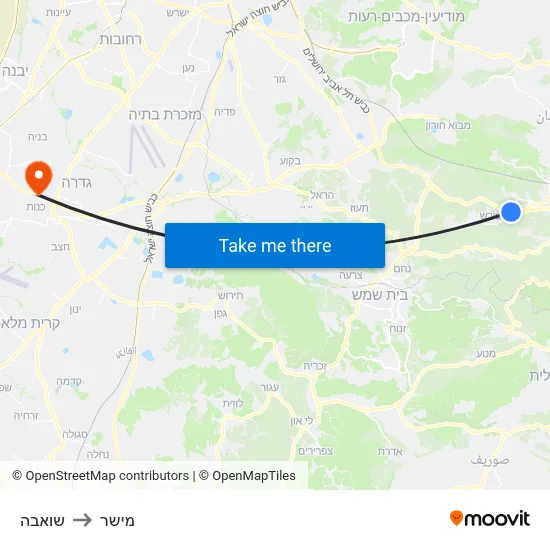 שואבה to מישר map