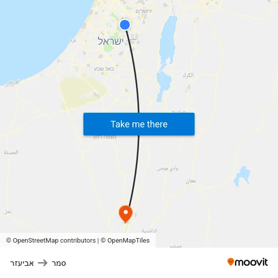 אביעזר to סמר map