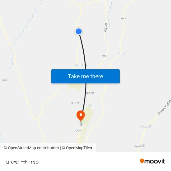 שיטים to סמר map