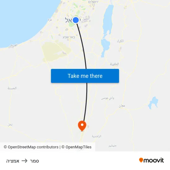 אמציה to סמר map