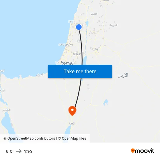יפיע to סמר map