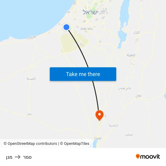 מגן to סמר map