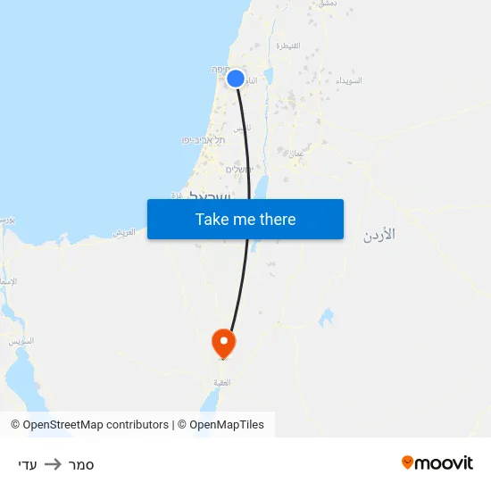 עדי to סמר map